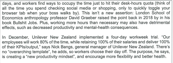 What's the best plan for a radical new workday?