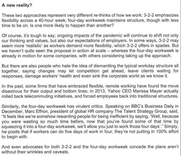 What's the best plan for a radical new workday?