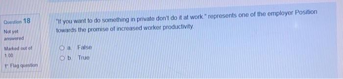 Question 18 "If you want to do something in