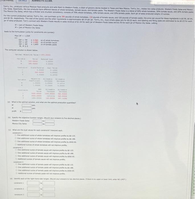 UEIALS ASWMSC 15 3. E.009 Toms, tre, produces