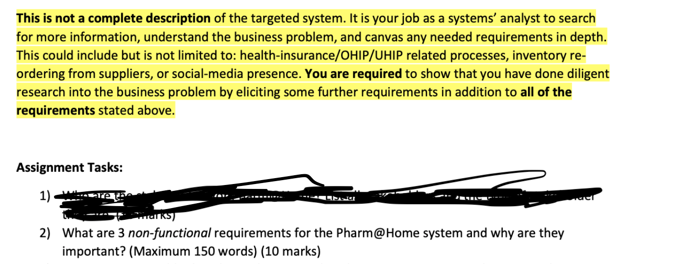 You have been asked to develop software for a