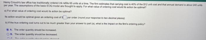 Henry Crouch's law office has traditionally