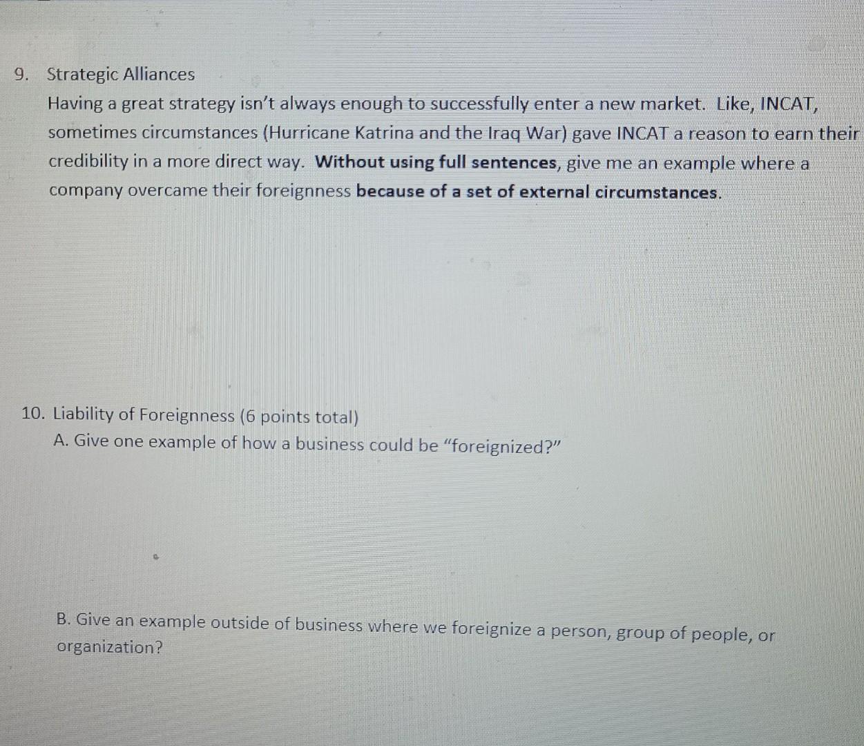 Please answer the following questions as