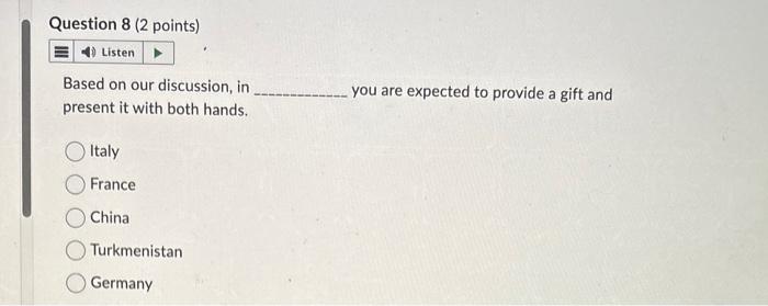 Based on our discussion, in present it with both