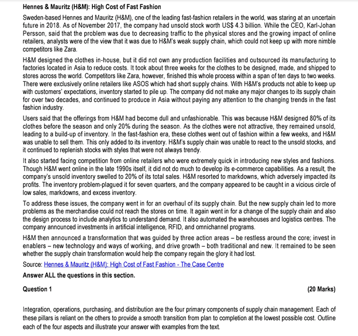 Hennes & Mauritz (H&M): High Cost of Fast Fashion