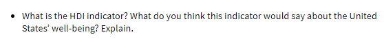 What is the HDI indicator? What do you think this