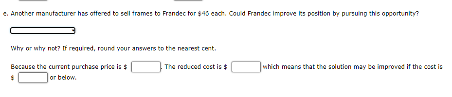Problem 4-17 (Algorithmic) Frandec Company