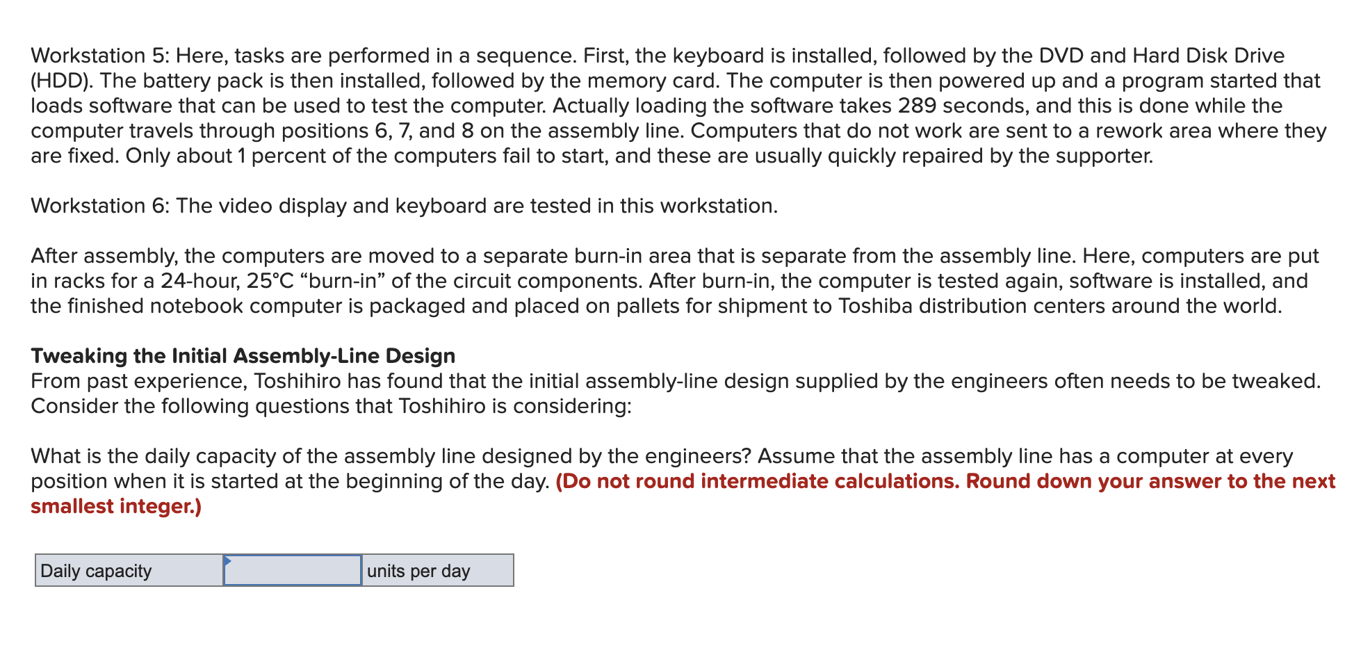 Analytics Exercise 8-1 (Algo) Toshiba's Notebook