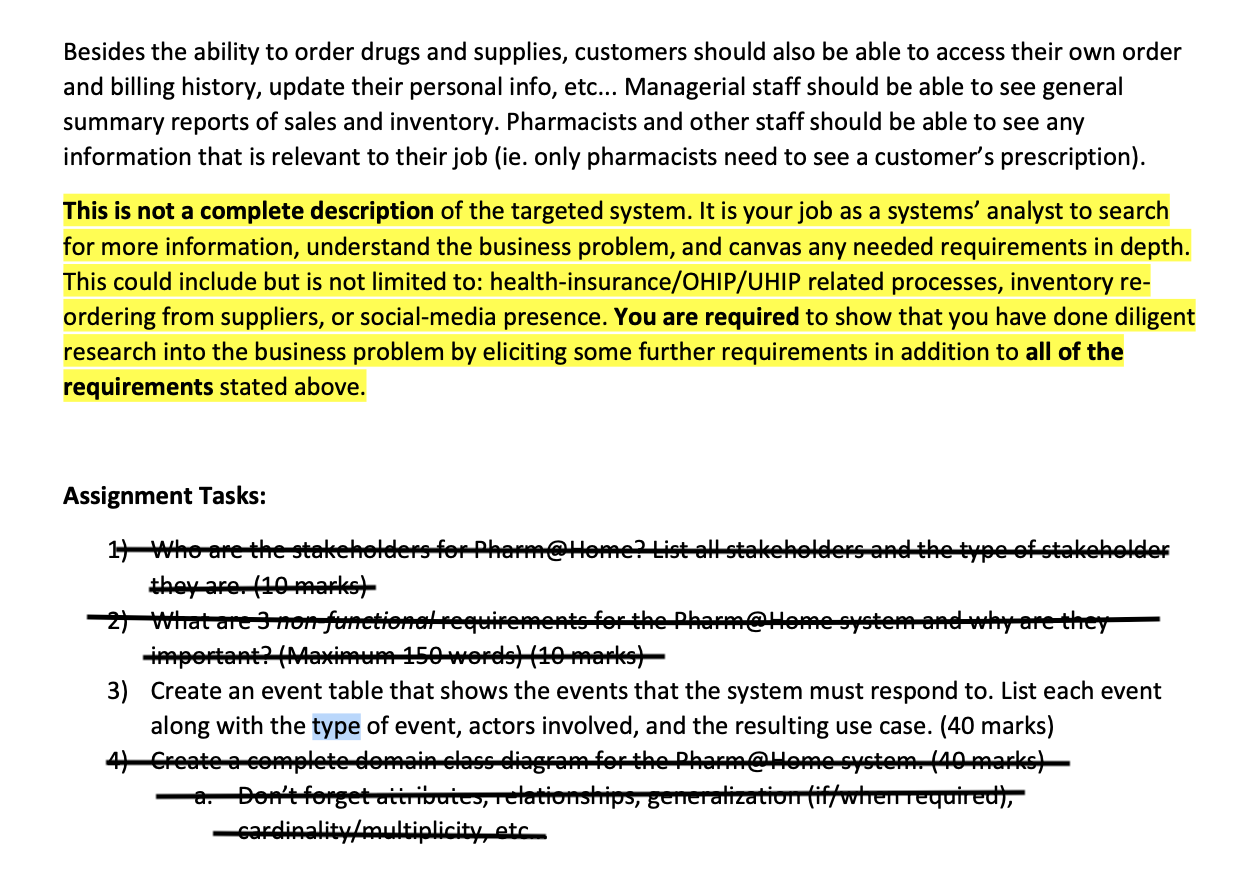 You have been asked to develop software for a