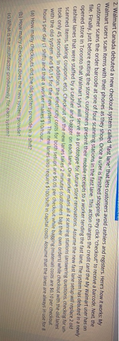 2. Walmart Canada debuted a new checkout system