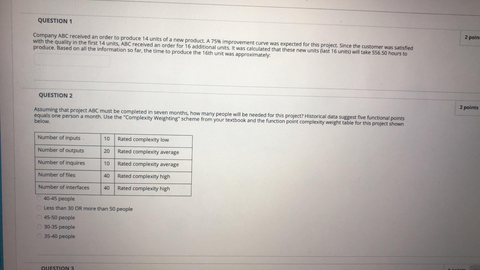 Please answer both with calculation QUESTION 1 2