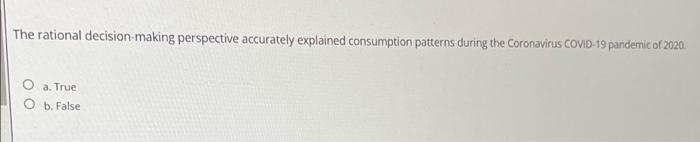 The rational decision-making perspective