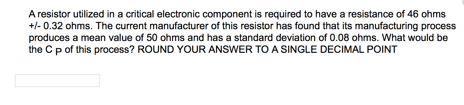 A resistor utilized in a critical electronic