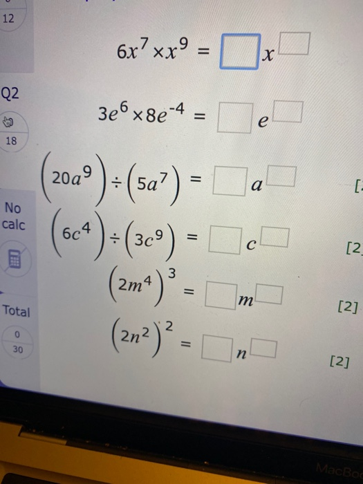 Q1 - Negative powers Rewrite these expressions