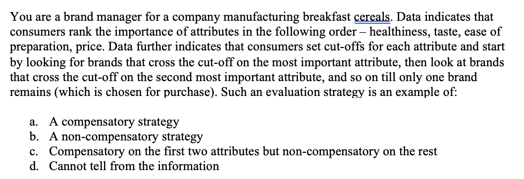 You are a brand manager for a company