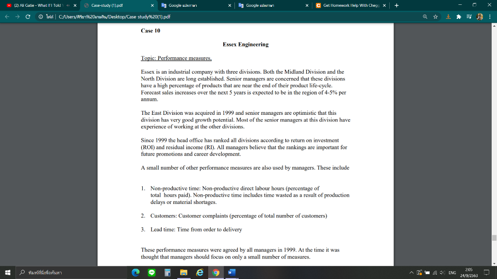 Topic: Performance measures Please,find an