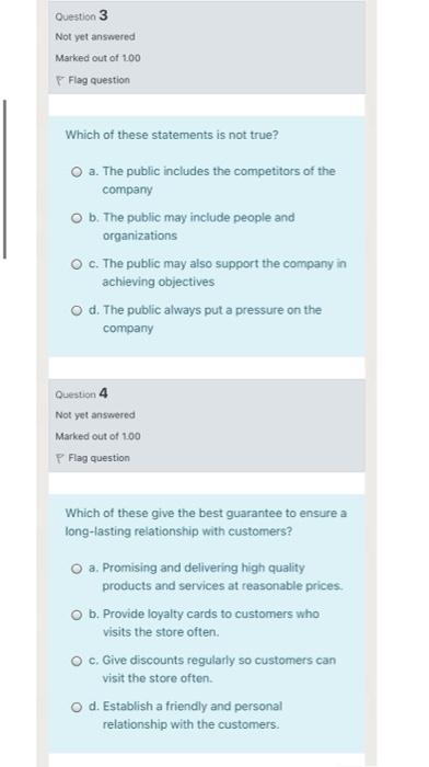 please fast Question 3 Not yet answered Marked