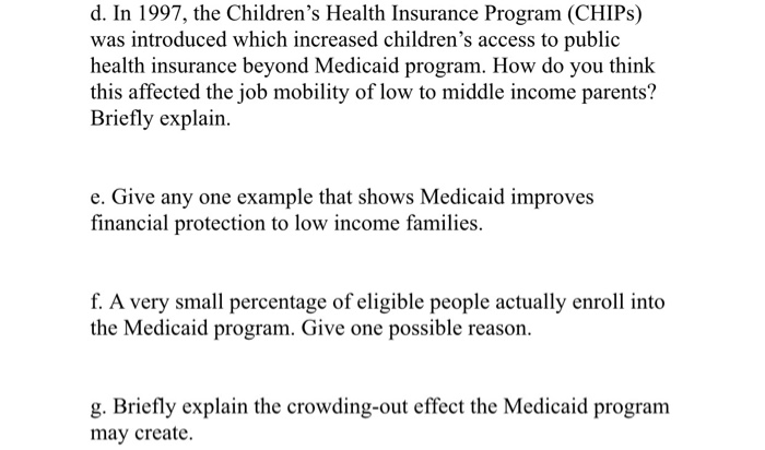 help pls d. In 1997, the Children's Health