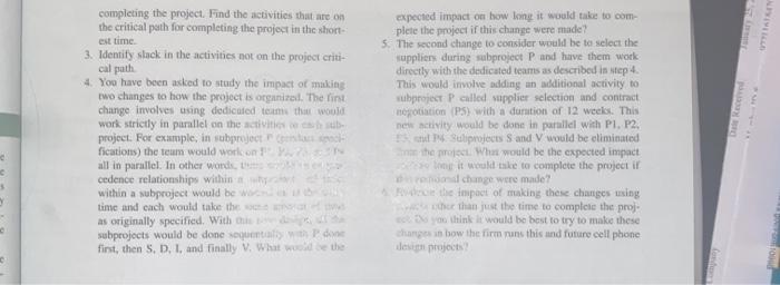 exhibit 5.13 Work Breakdown Structure and