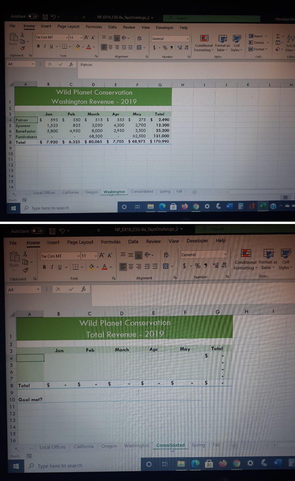 In cell A4 enter a formula without using a