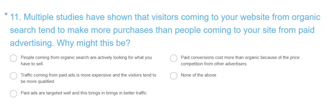 11. Multiple studies have shown that visitors