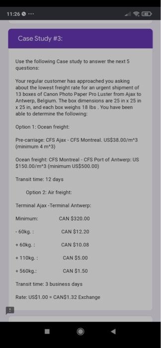11:26 Case Study #3: Use the following Case study