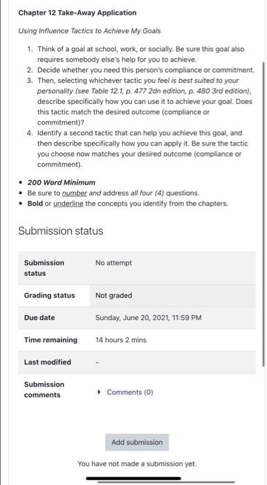 Chapter 12 Take-Away Application Using Influence