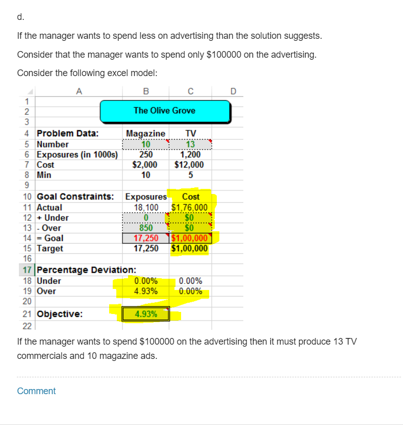 Spreadsheet Modeling and Decision Analysis (7th