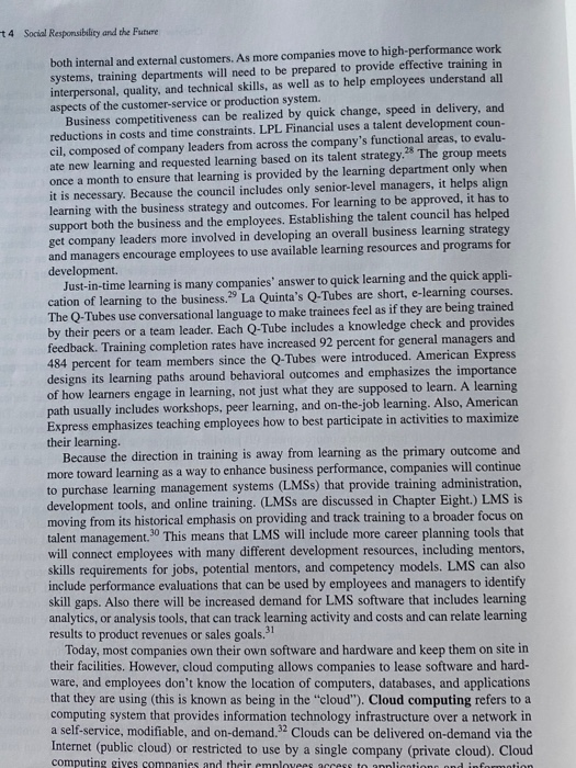 Discuss fully the future trends that will affect