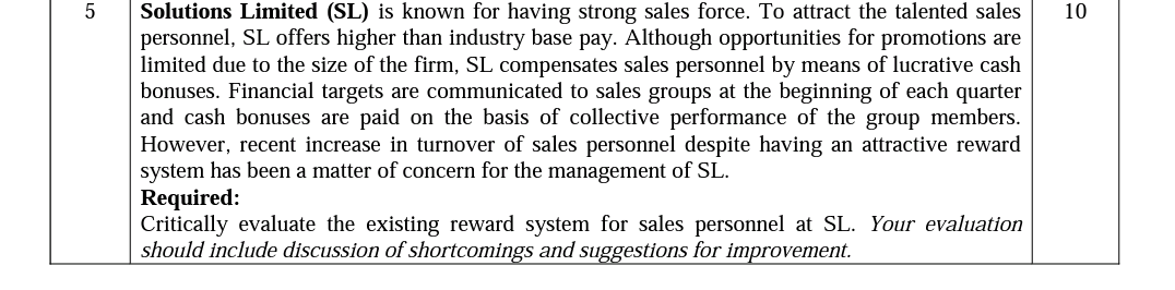 5 10 Solutions Limited (SL) is known for having