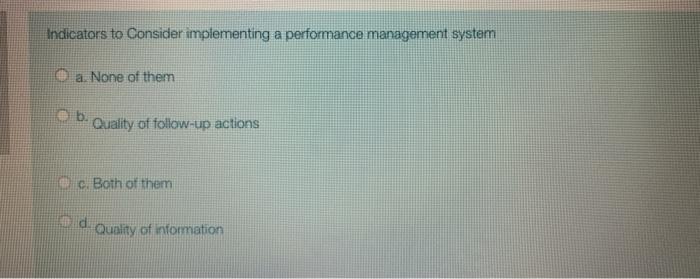 Quick answer Indicators to Consider implementing