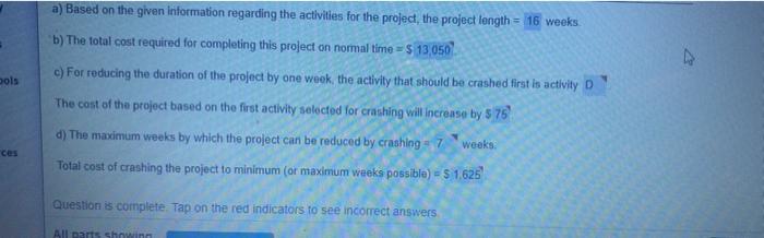 I need A B C and D a) Based on the given