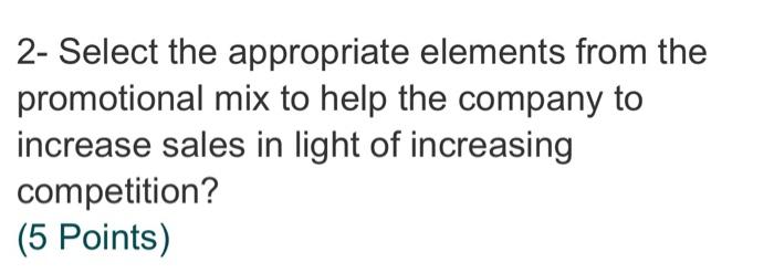 2- Select the appropriate elements from the