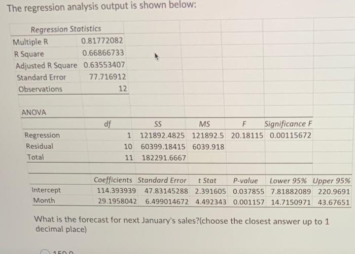 questioni pom Apply regression to the data shown