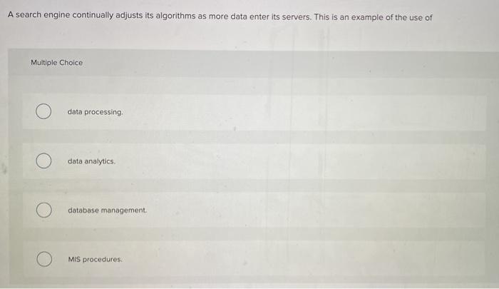 A search engine continually adjusts its