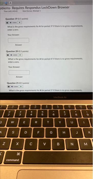 Use the following inventory information for the