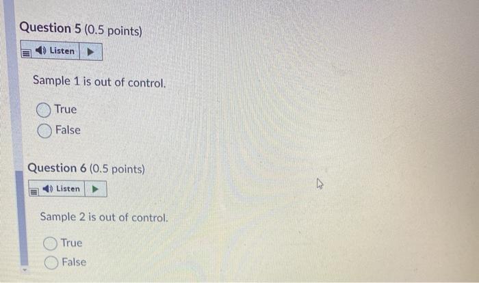 Question 1 (5 points) Listen A process has a mean