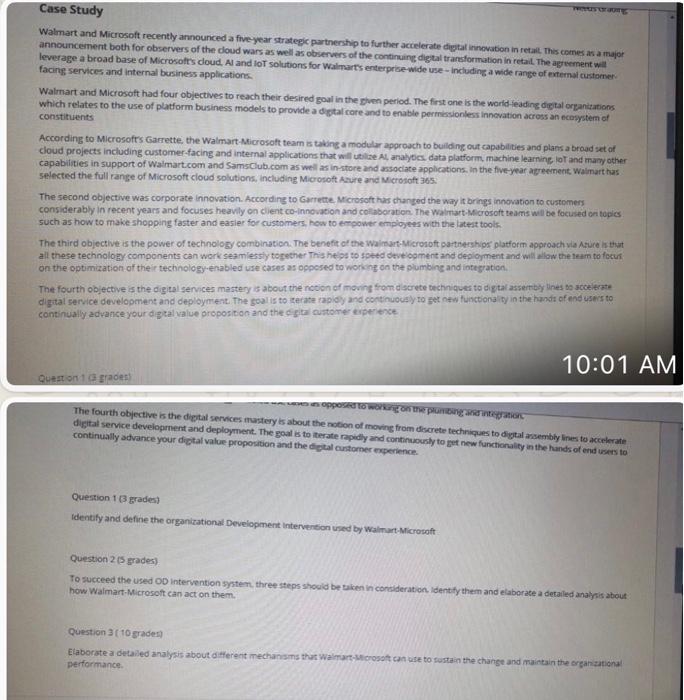 Case Study Walmart and Microsoft recently