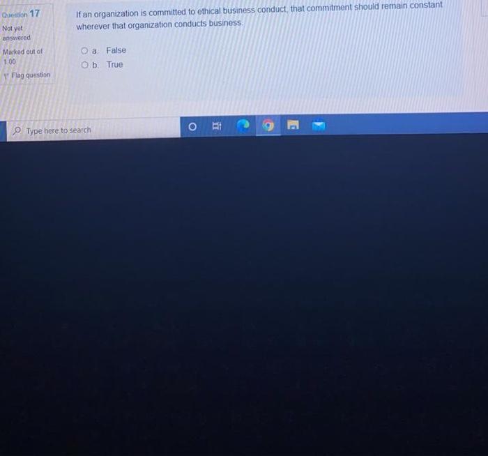 Den 17 If an organization is committed to ethical