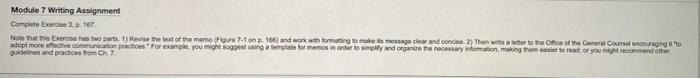 Module 7 Writing Assignment Complete bine. 167