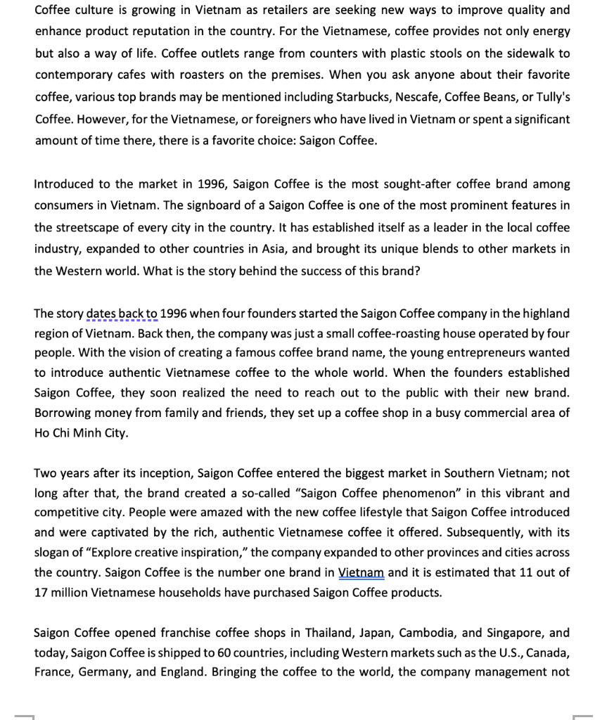 URGENT PLEASE : This is the case study and below