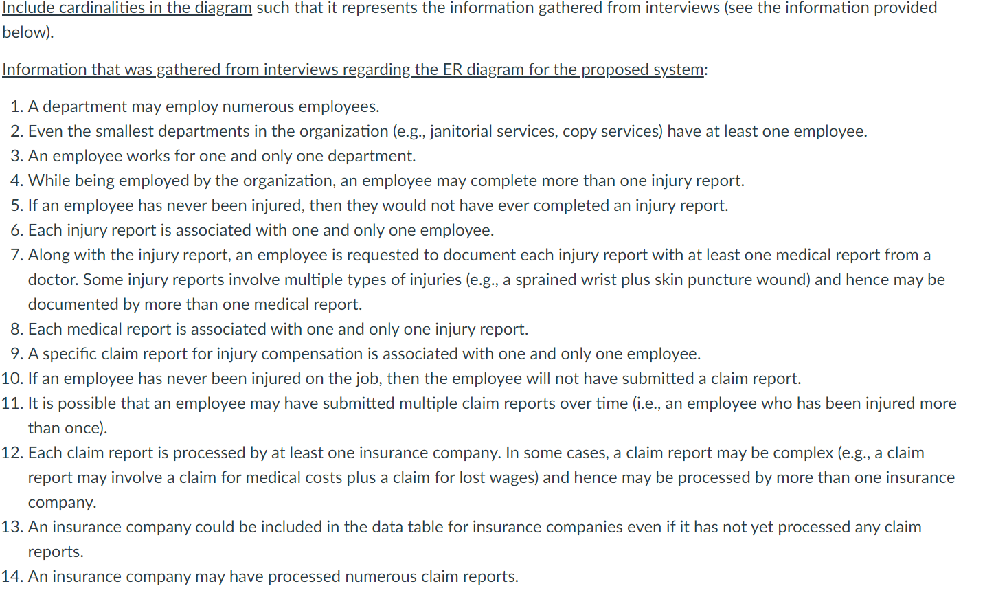 Problem 1 (5 points) Consider the entity