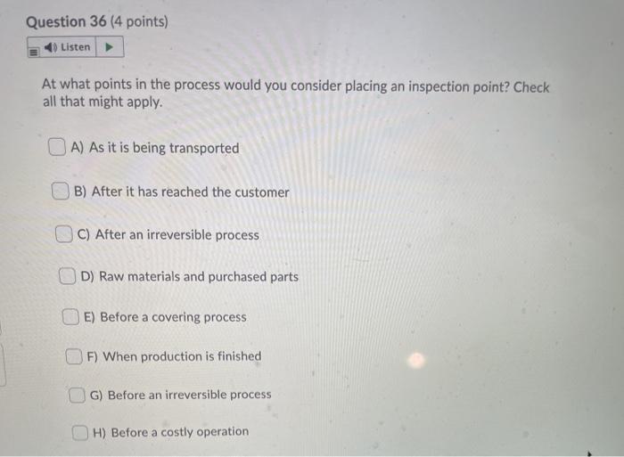 Please help ASAP Question 36 (4 points) Listen At