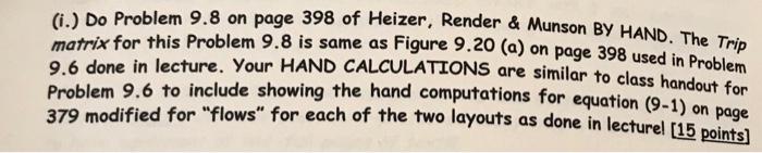* can you please answer this problem using hand