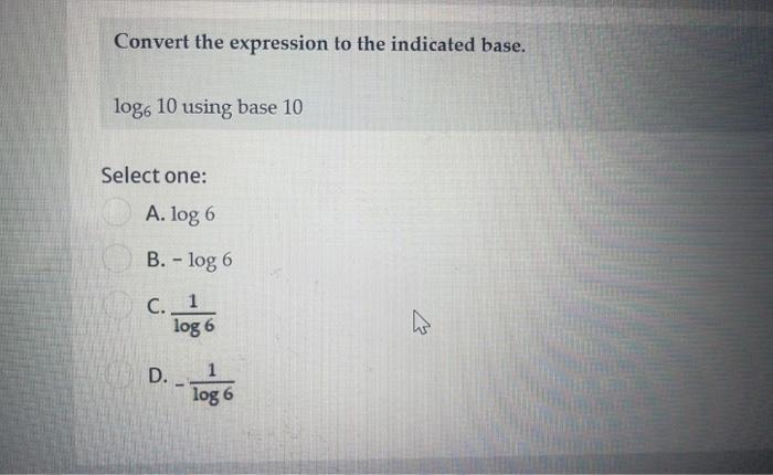 Convert the expression to the indicated base.