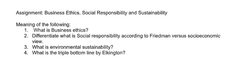 i really need this quickly thank you Assignment: