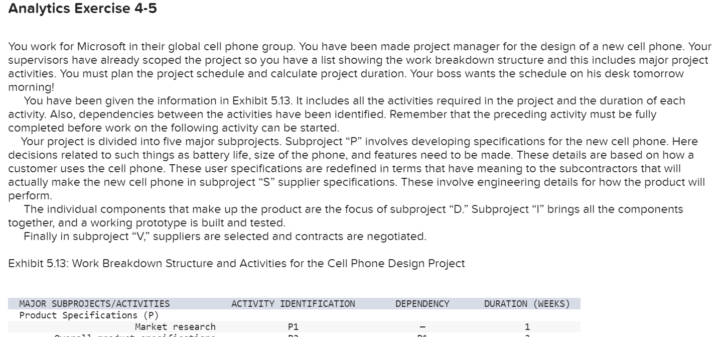 Analytics Exercise 4-5 You work for Microsoft in