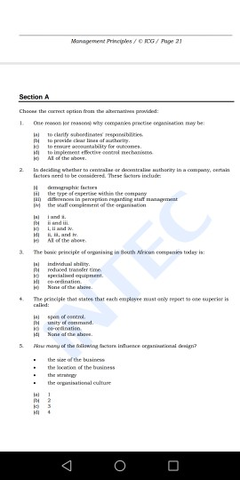 Management Price / / 21 Section A Choco the