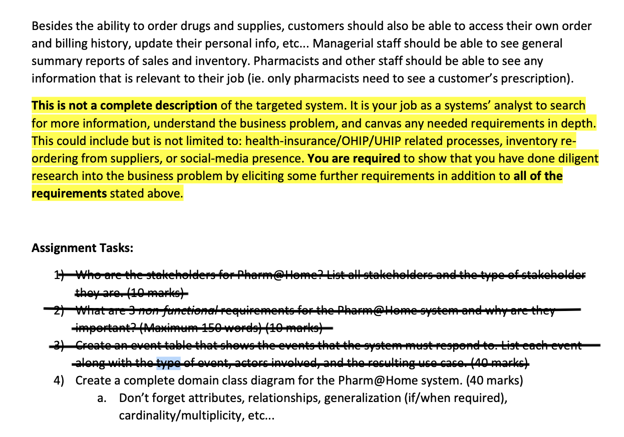 You have been asked to develop software for a