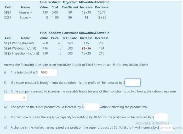 Cell $B$7 $C$7 Name Regular = Super = Final
